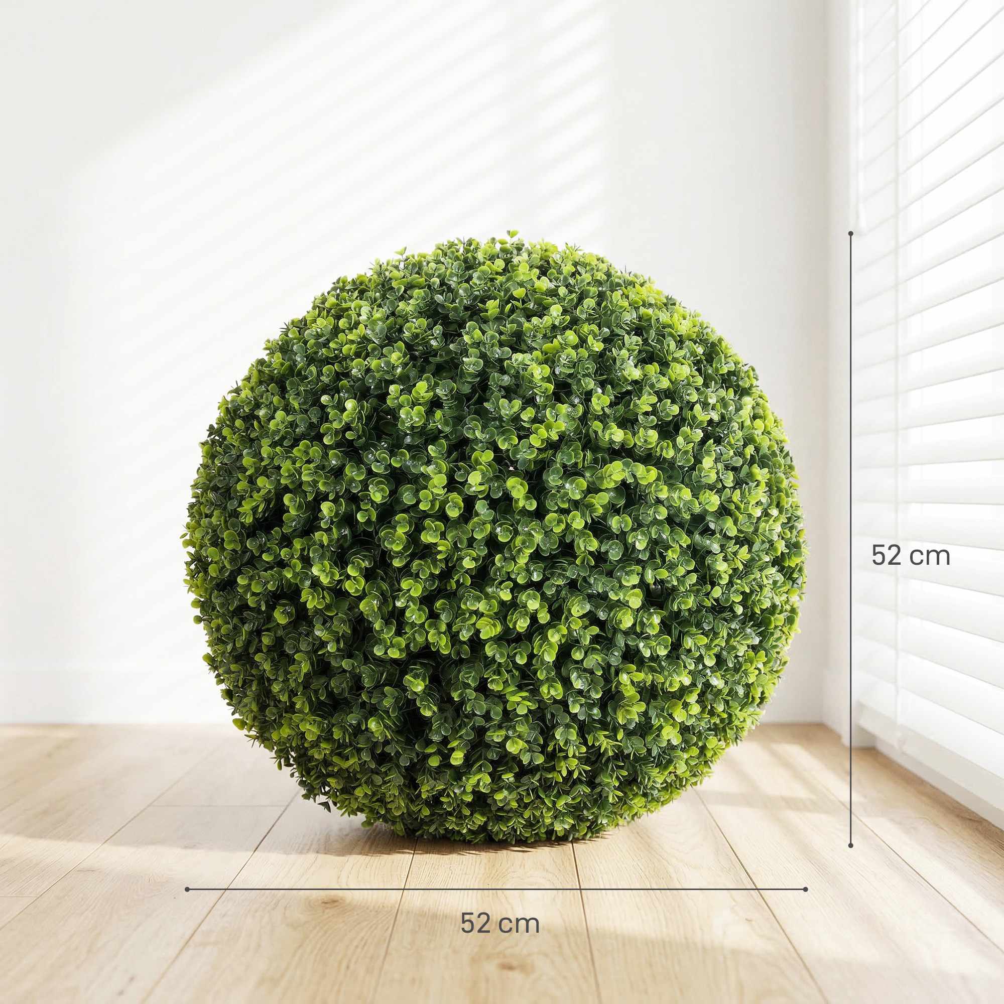 52 cm konstgjorda eukalyptusbollar, set om 2, UV-resistenta