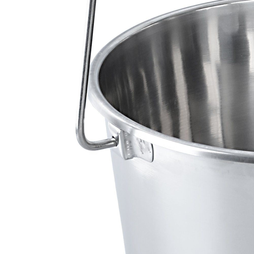 5L Rostfri Hink med Handtag för Livsmedelssäker Förvaring