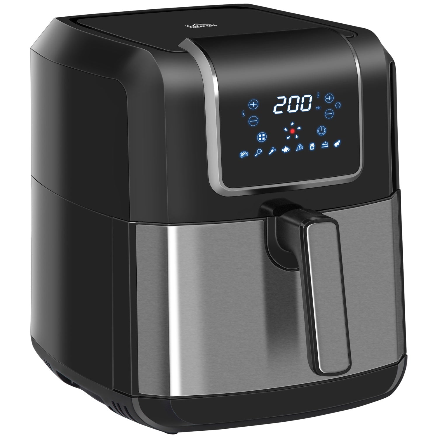 6,5L varmluftsfritös, 1700W, LED-skärm, non-stick korg