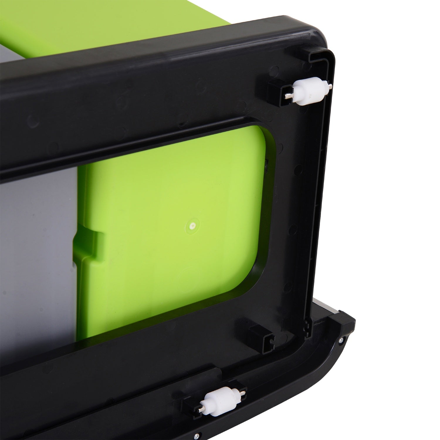 72L sensorsoptunna i rostfritt stål, 3-fack