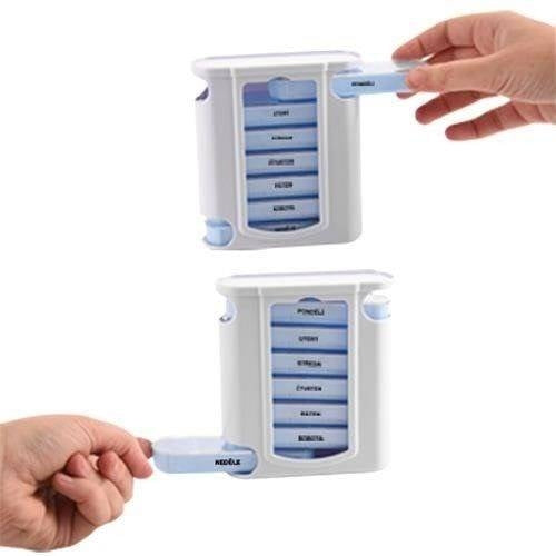 7-dagars tablettorganisator med 4 sektioner per dag