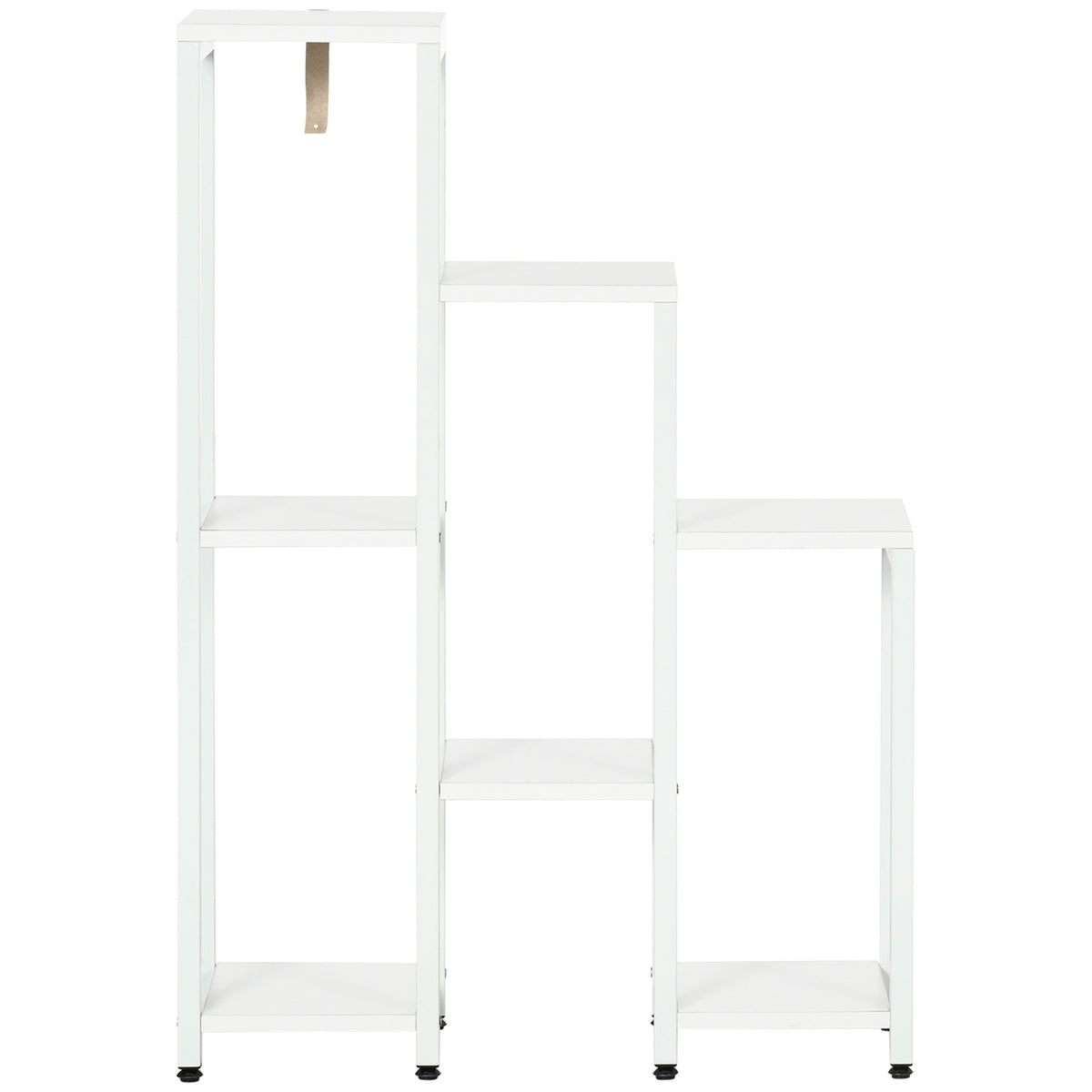 Växtställ i 7 våningar, inom-/utomhusbruk, vit stål, 65 x 23 x 94,5 cm