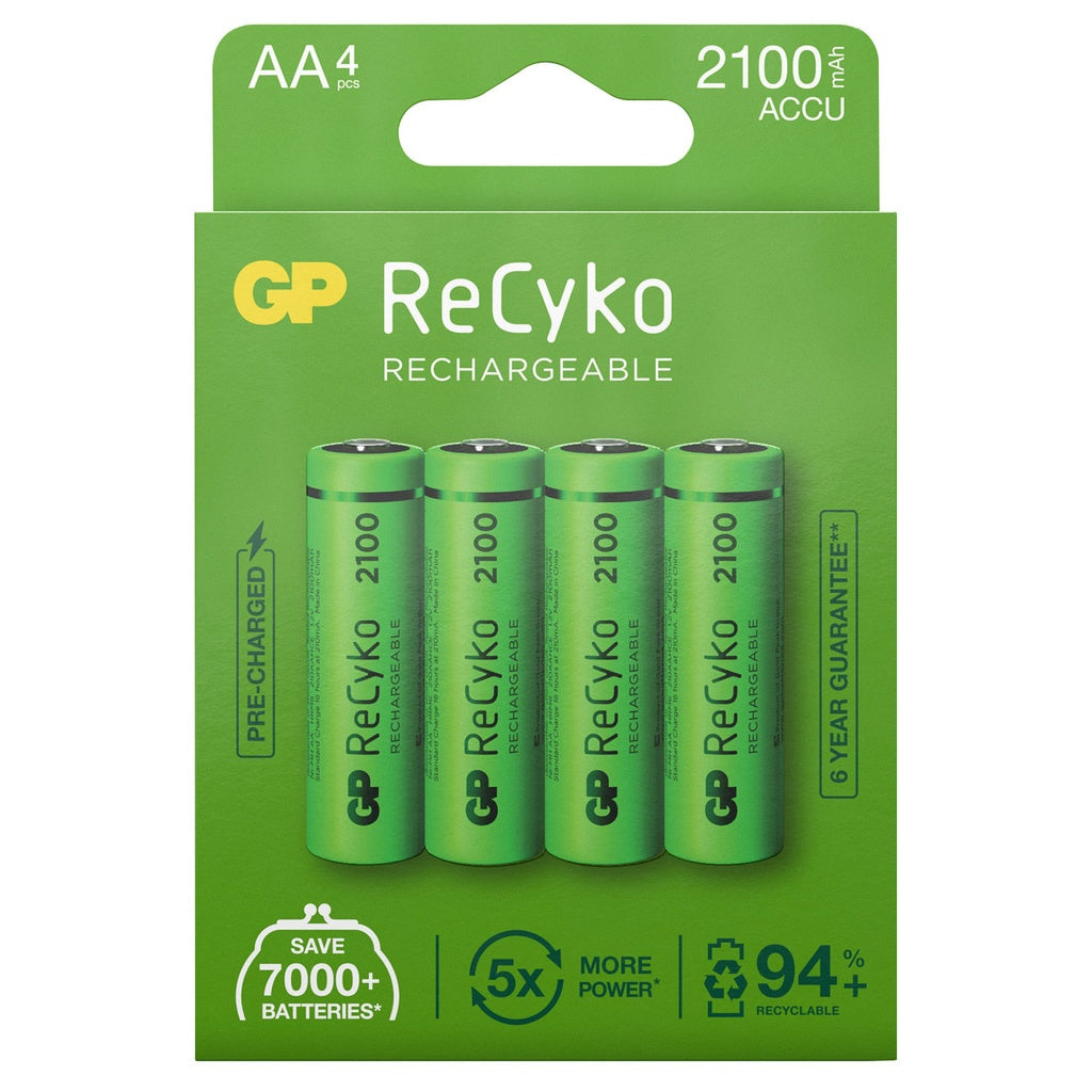 AA ReCyko GP 2100mAh NI-MH - 4-pack