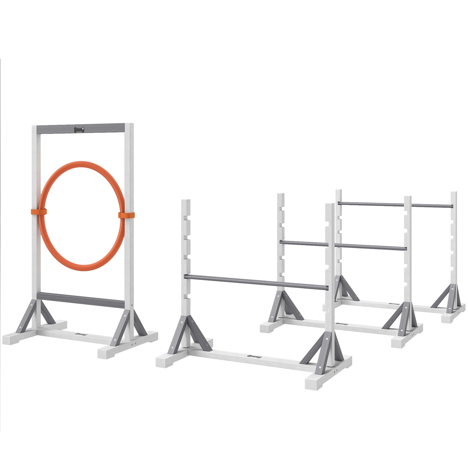 Dog Agility Set – 4-delade, höjdjusterbara häckar