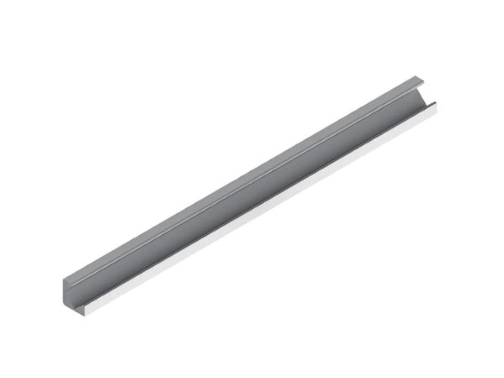 Alu-45 - Anodiserad i Silver Aluminium Led-profil - 2 M