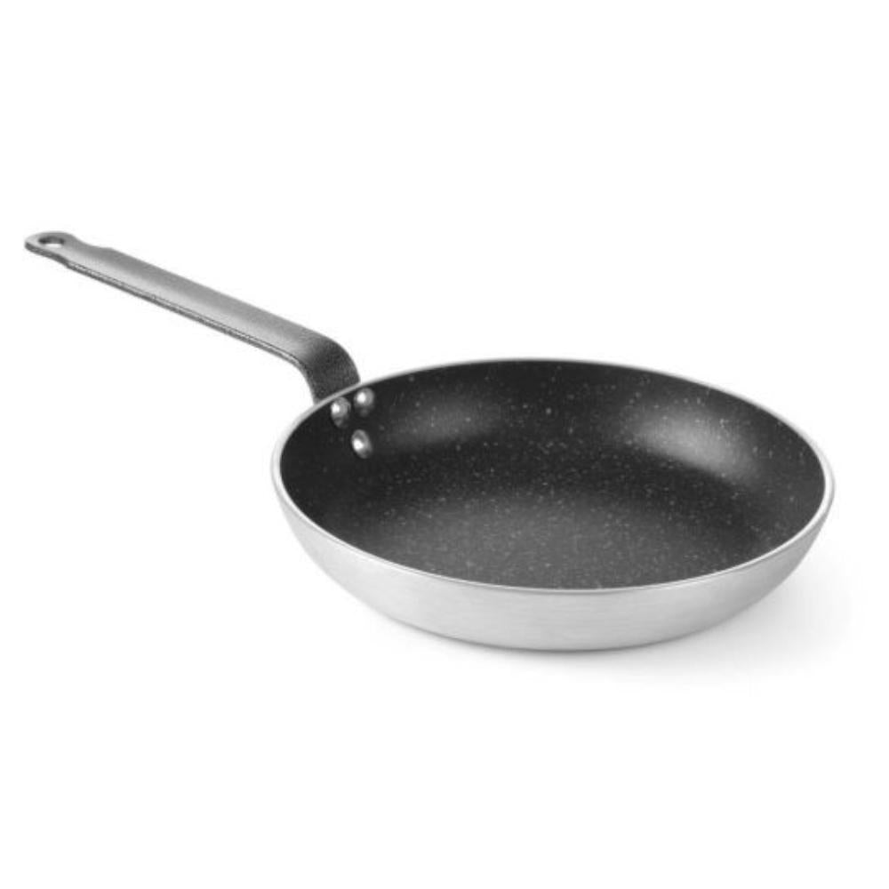Aluminiumstekpanna med marmorerad non-stick beläggning. 320 mm - Hendi 627631