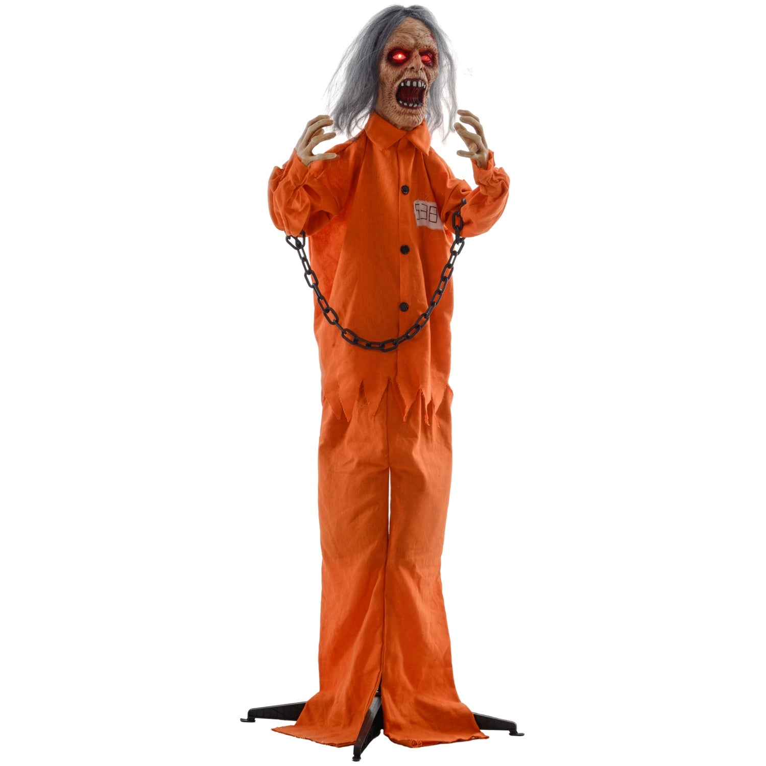 Animerad Halloween-dekoration med ljud- och ljuseffekter