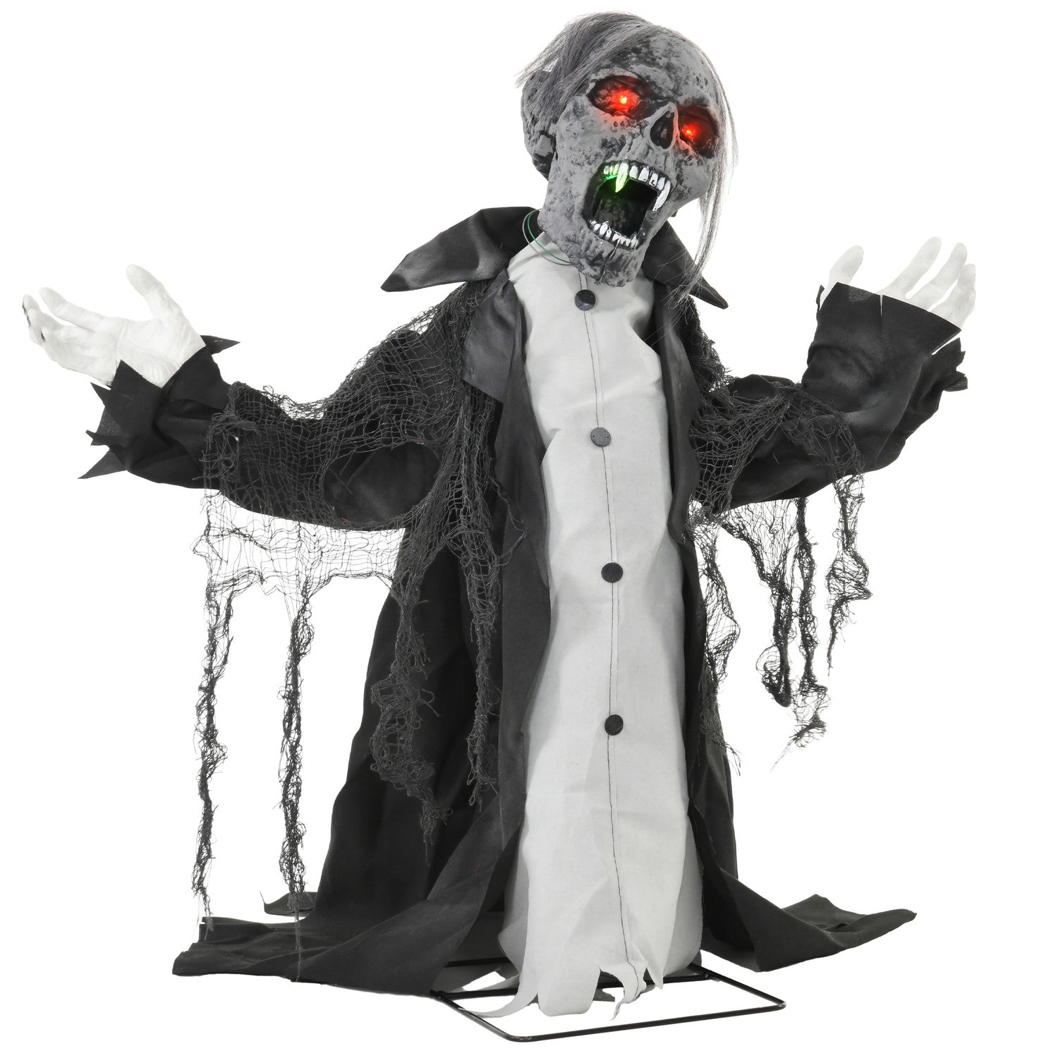 Animerat Halloween zombieskelett med rörliga armar