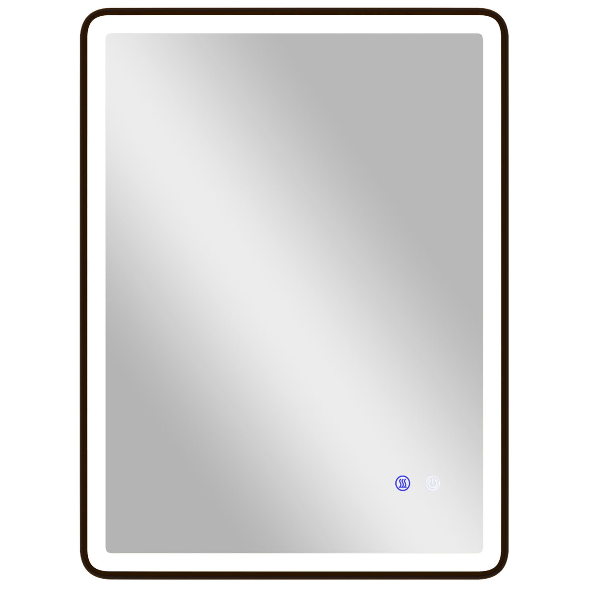 Imfri LED-baderomsspeil, dimbart, 80 x 60 cm