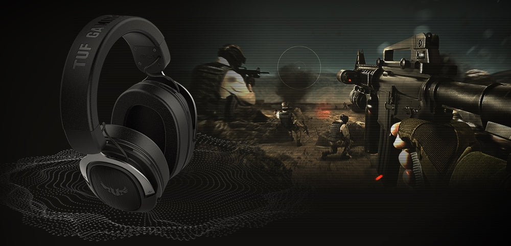 Asus TUF Gaming H3 - spelhörlurar, färg svart