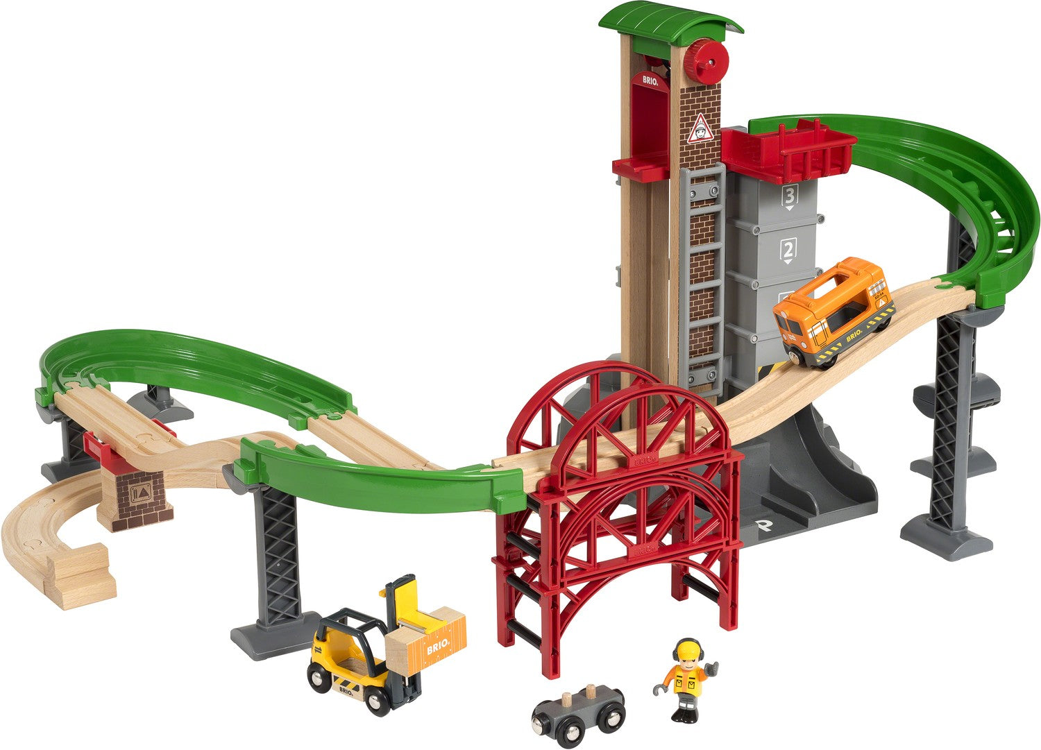 BRIO World 33887 - Lyft och last - förvaringsset