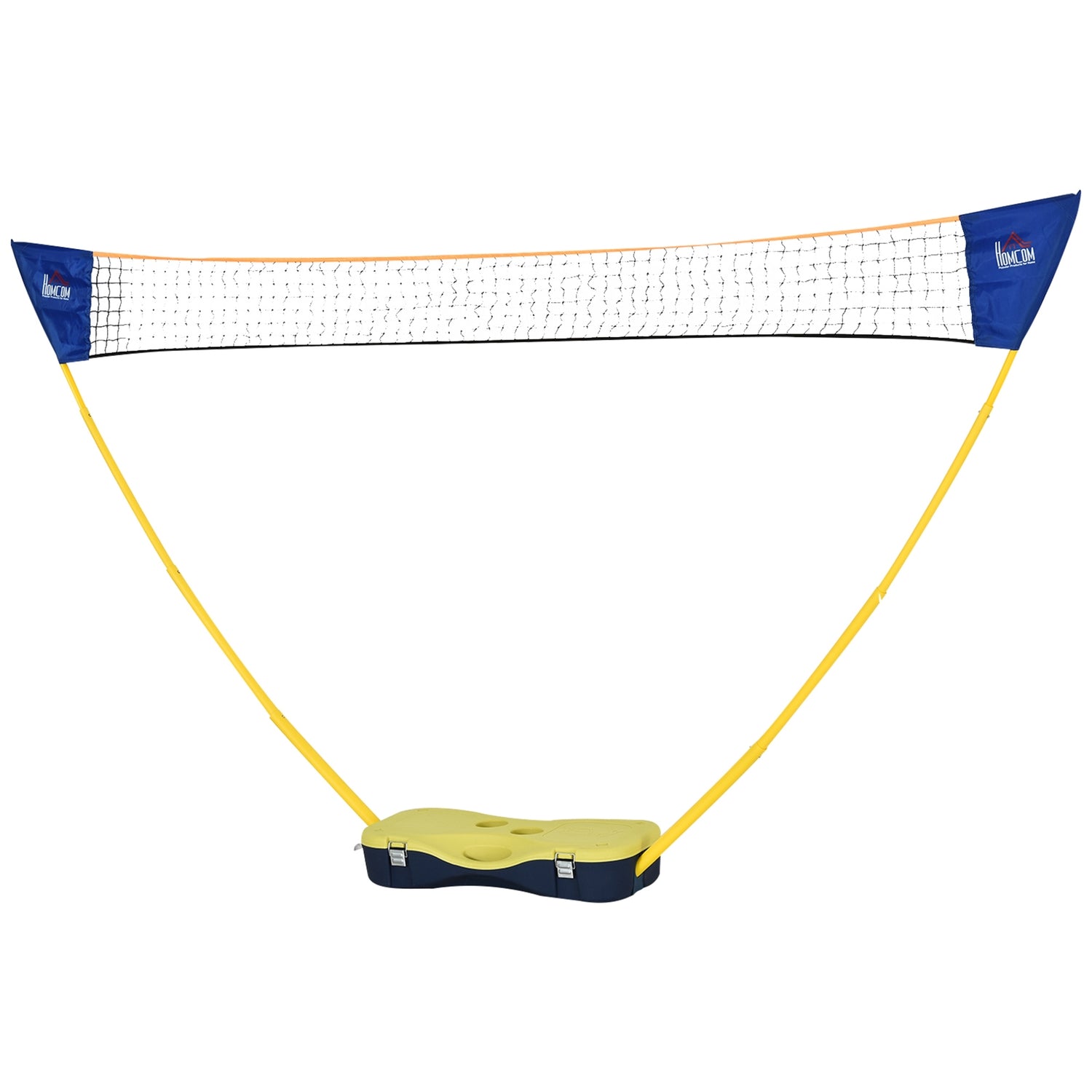 Bärbart badmintonnätset med 4 racketar, utomhusbruk