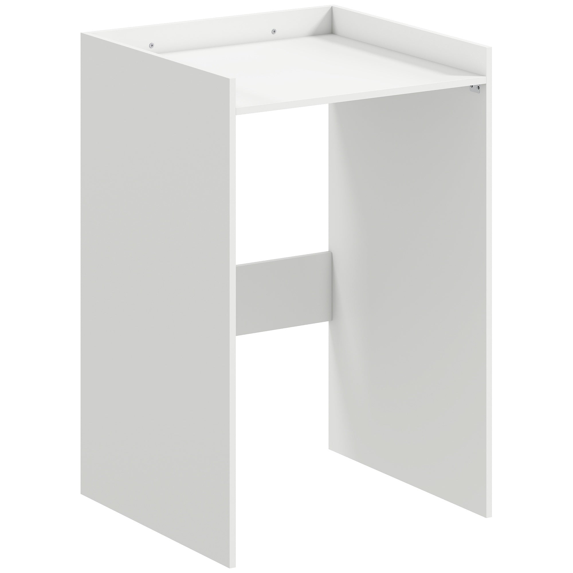 Badrumsskåp med öppen hylla, vit, 64 x 60 x 97,5 cm