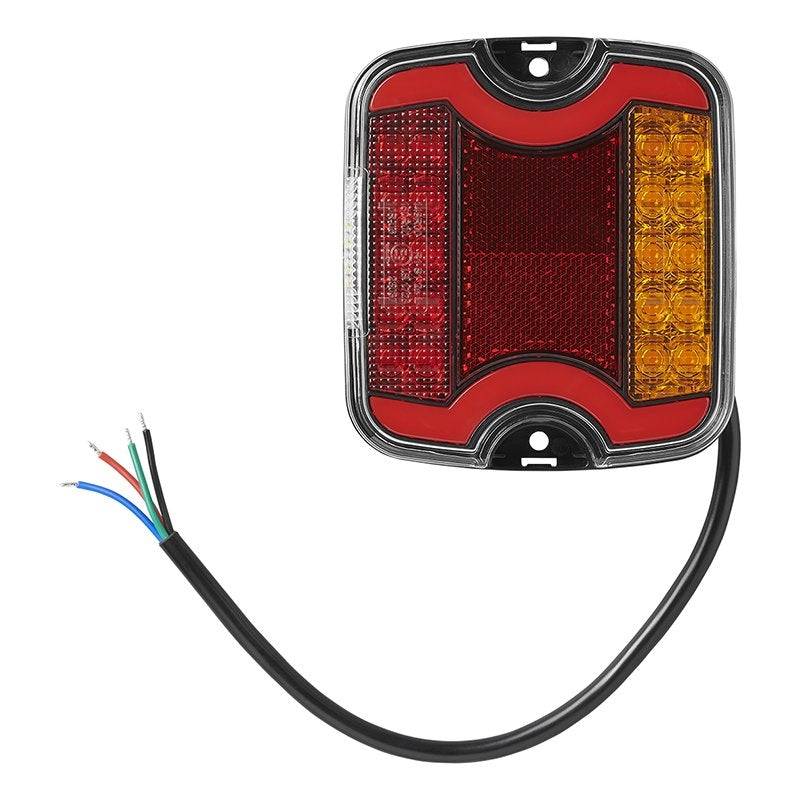 Baklykta 4 funktion 105 x 95 mm LED + GLOW höger