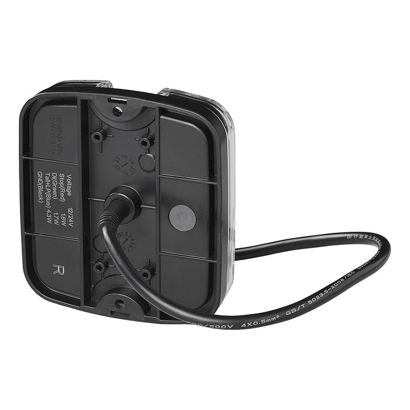 Baklykta 4 funktion 105 x 95 mm LED + GLOW höger
