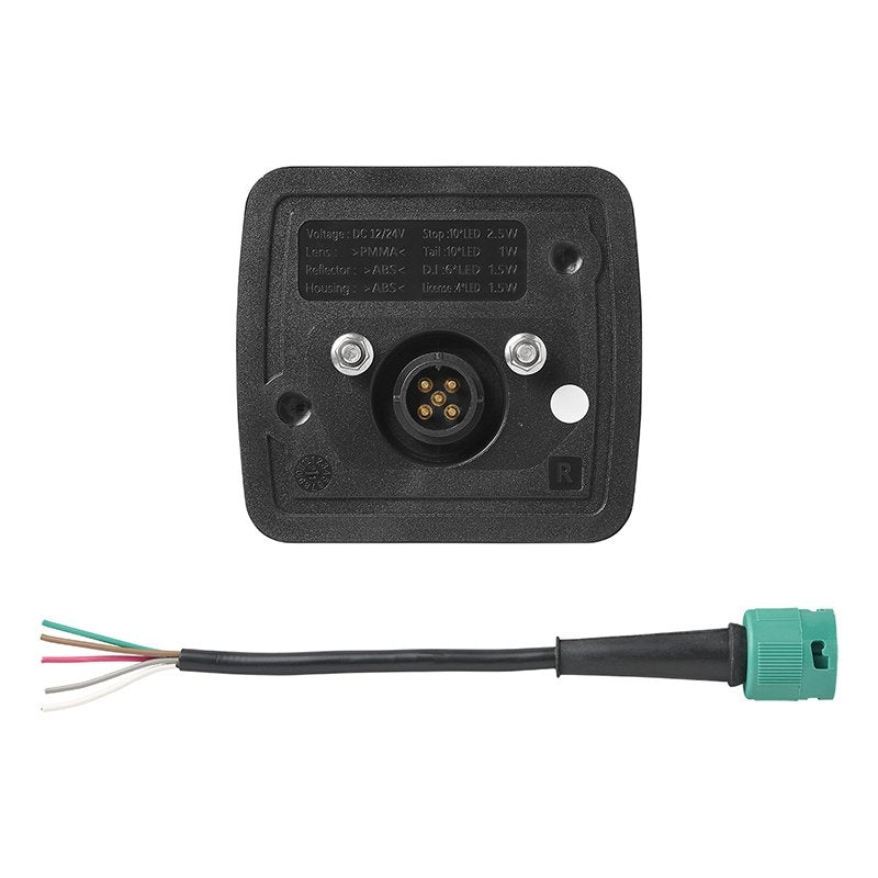 Baklykta 4 funktion 106 x 99 mm LED höger