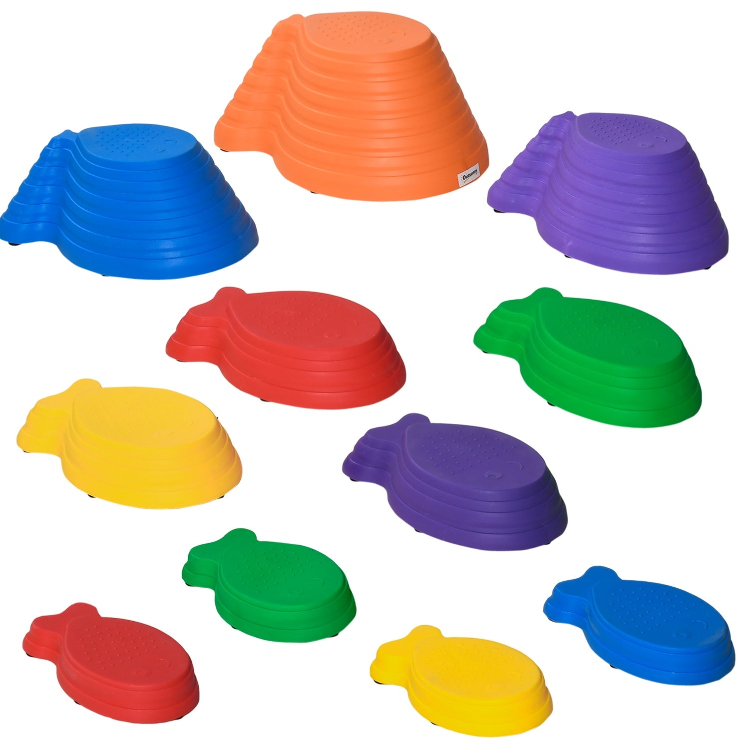 Balance Stepping Stones, paket med 11 – inomhus/utomhusbruk