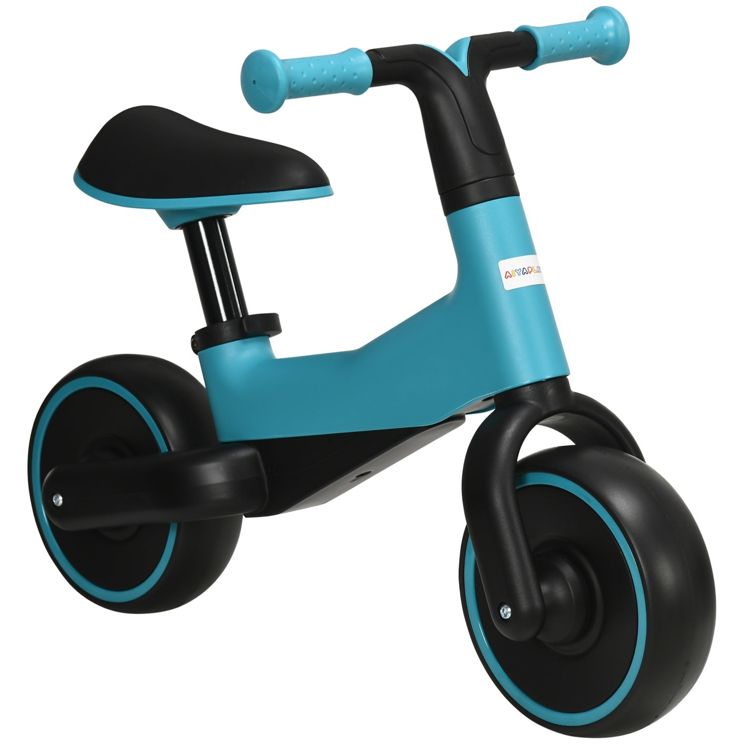 Balanscykel för barn – pedalfri, justerbar sits, 1,5-3 år, blå