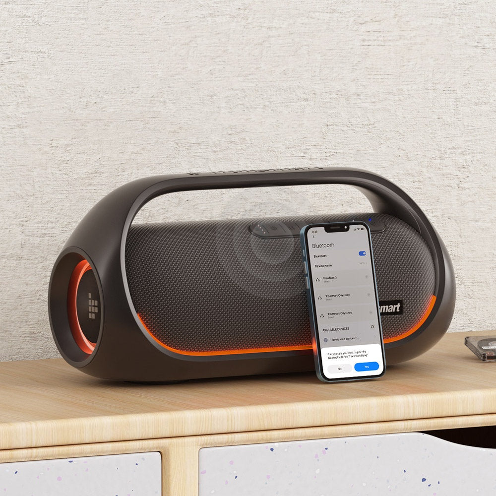 Bang trådlös Bluetooth-högtalare, vattentät 60W, med Powerbank-funktion, svart