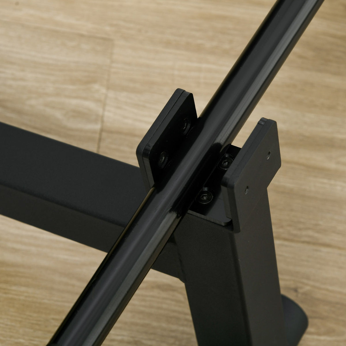 Skivstångsdomkraft med halkfritt grepp, marklyftsdomkraft för skivstång, 50 x 12 x 33 cm, svart