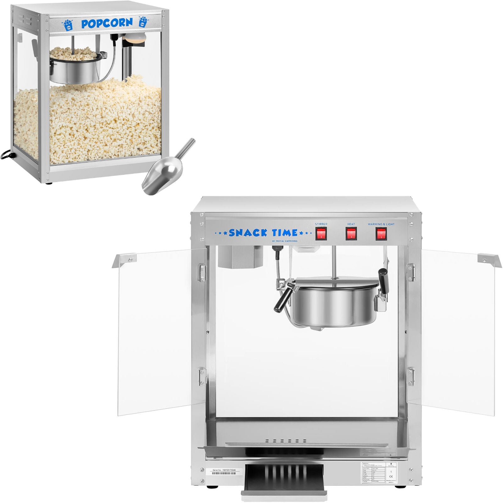 Barenhet, popcornmaskin, 230V 1350W