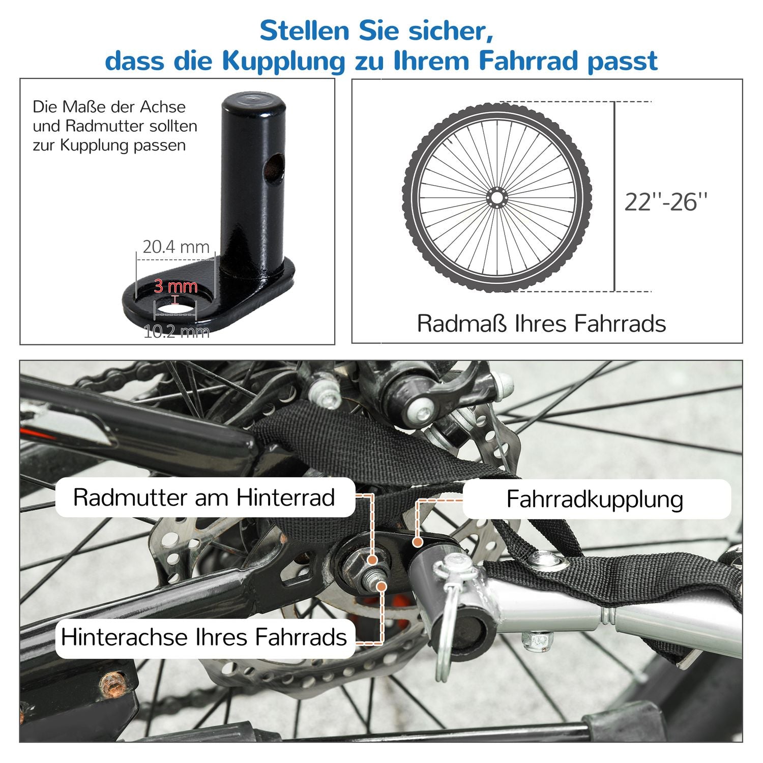 Barncykelvagn, blå – regnskydd, tyg som andas
