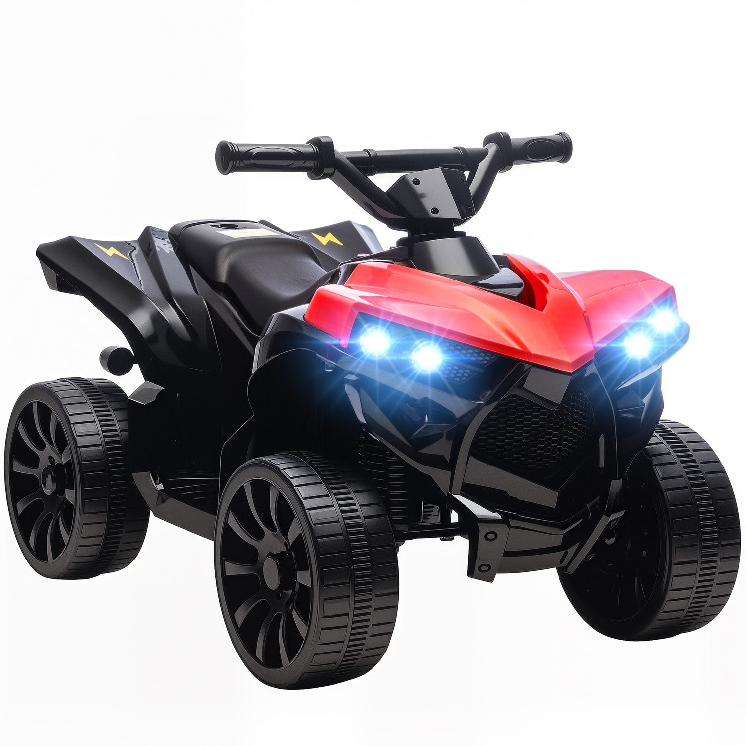 Barnens elektriska fyrhjuling 6V med fram/bak, musik, LED