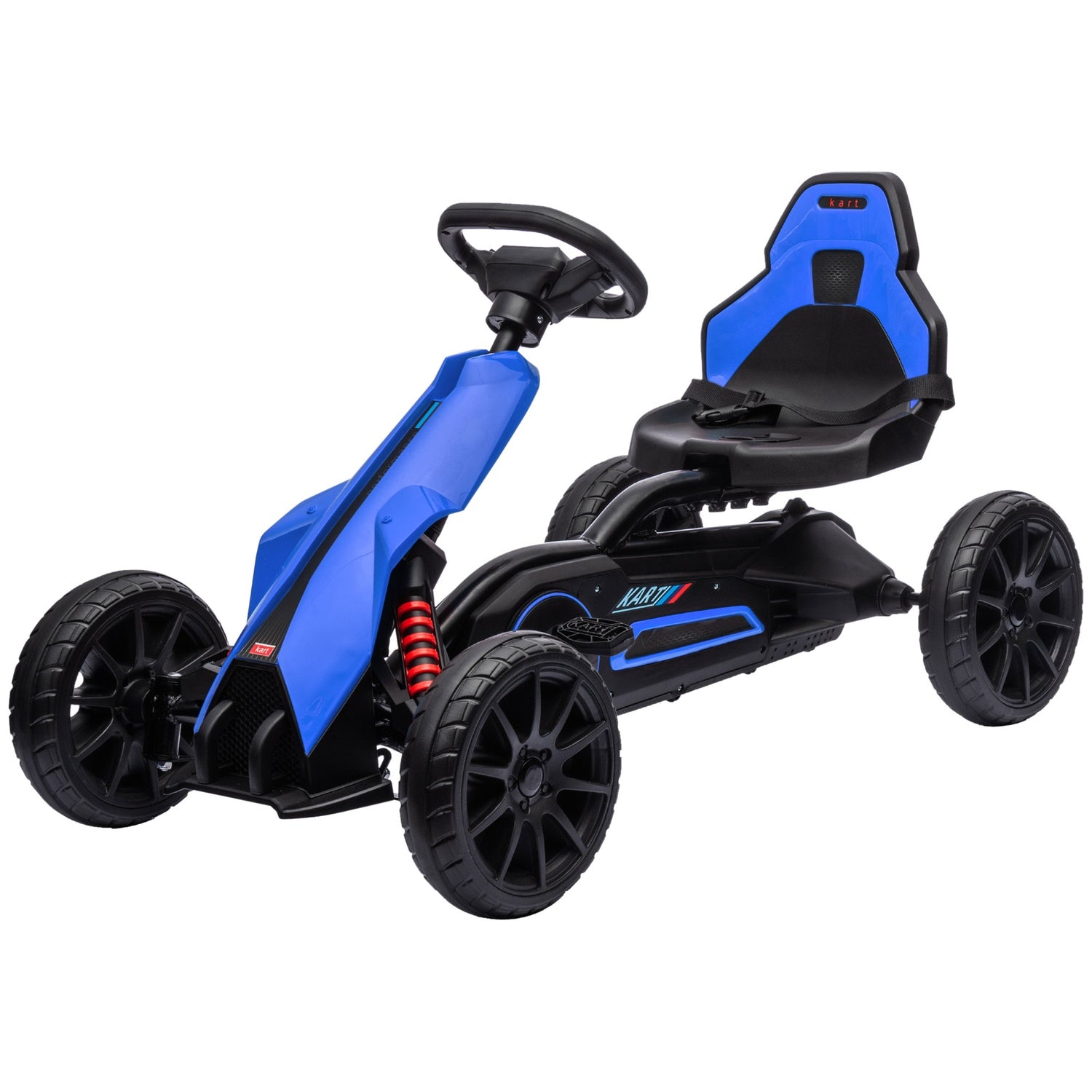 Barnpedal gokart med justerbart säte och handbroms