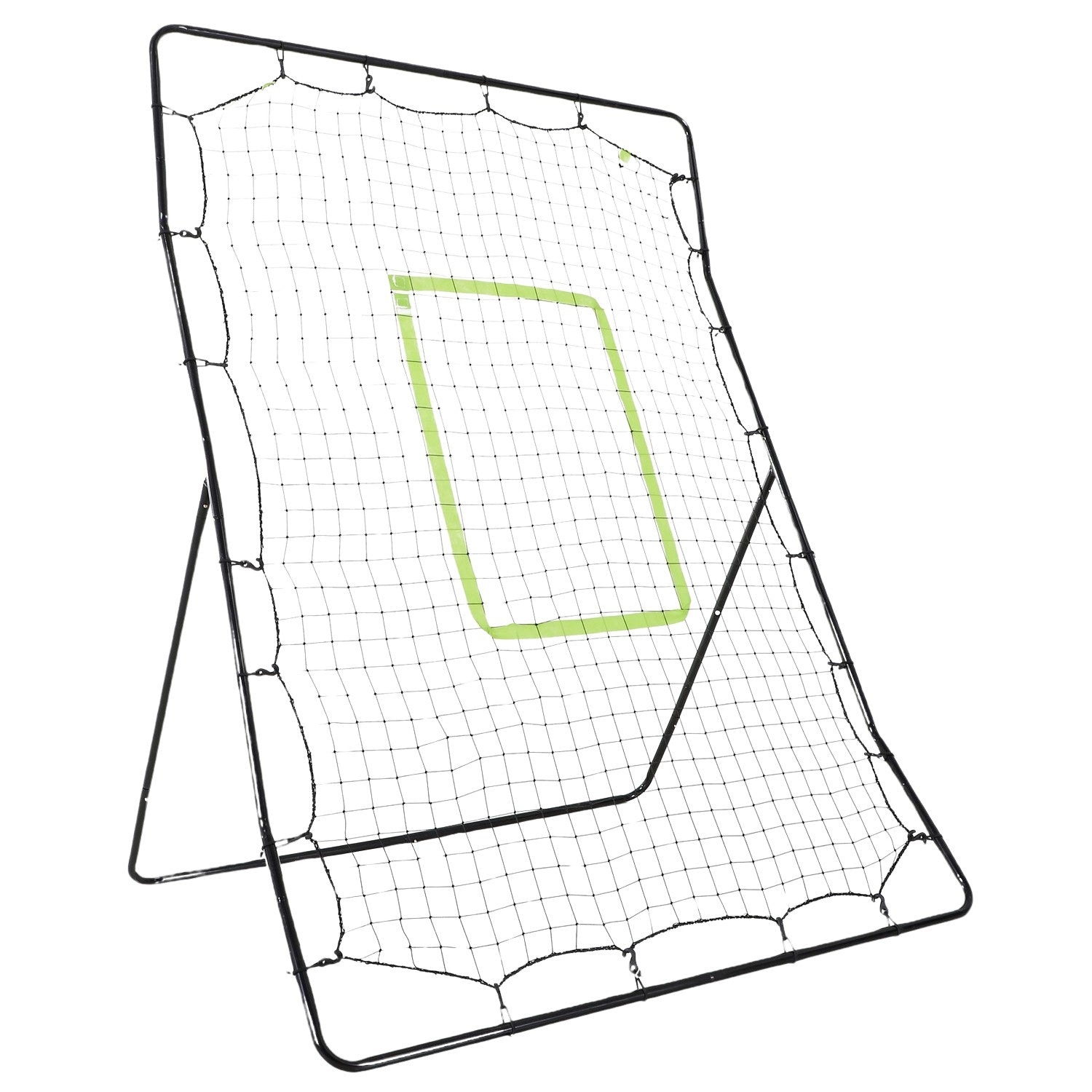Baseball Rebounder Net, Portable Black Metal, 123 x 174 cm