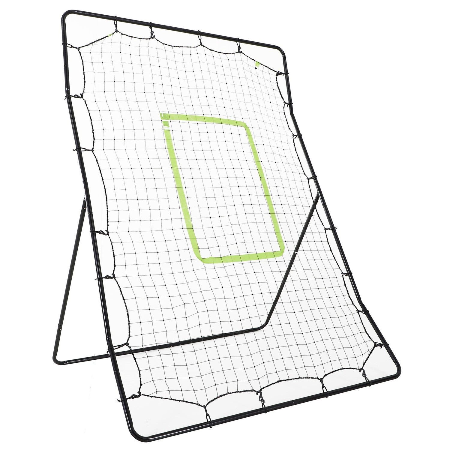 Baseball Rebounder Net, Portable Black Metal, 123 x 174 cm