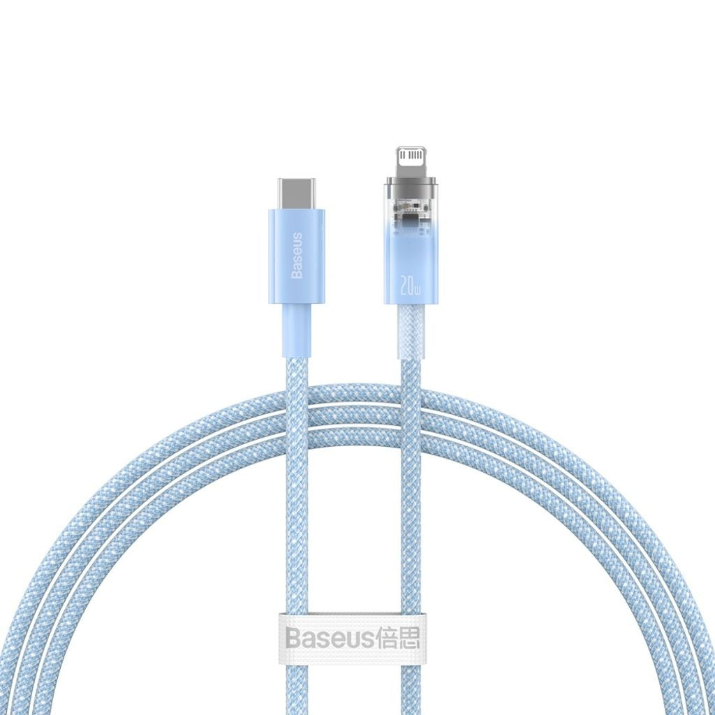 Baseus USB-A till USB-C-kabel, 100W, 480mbps, 1m - Blå
