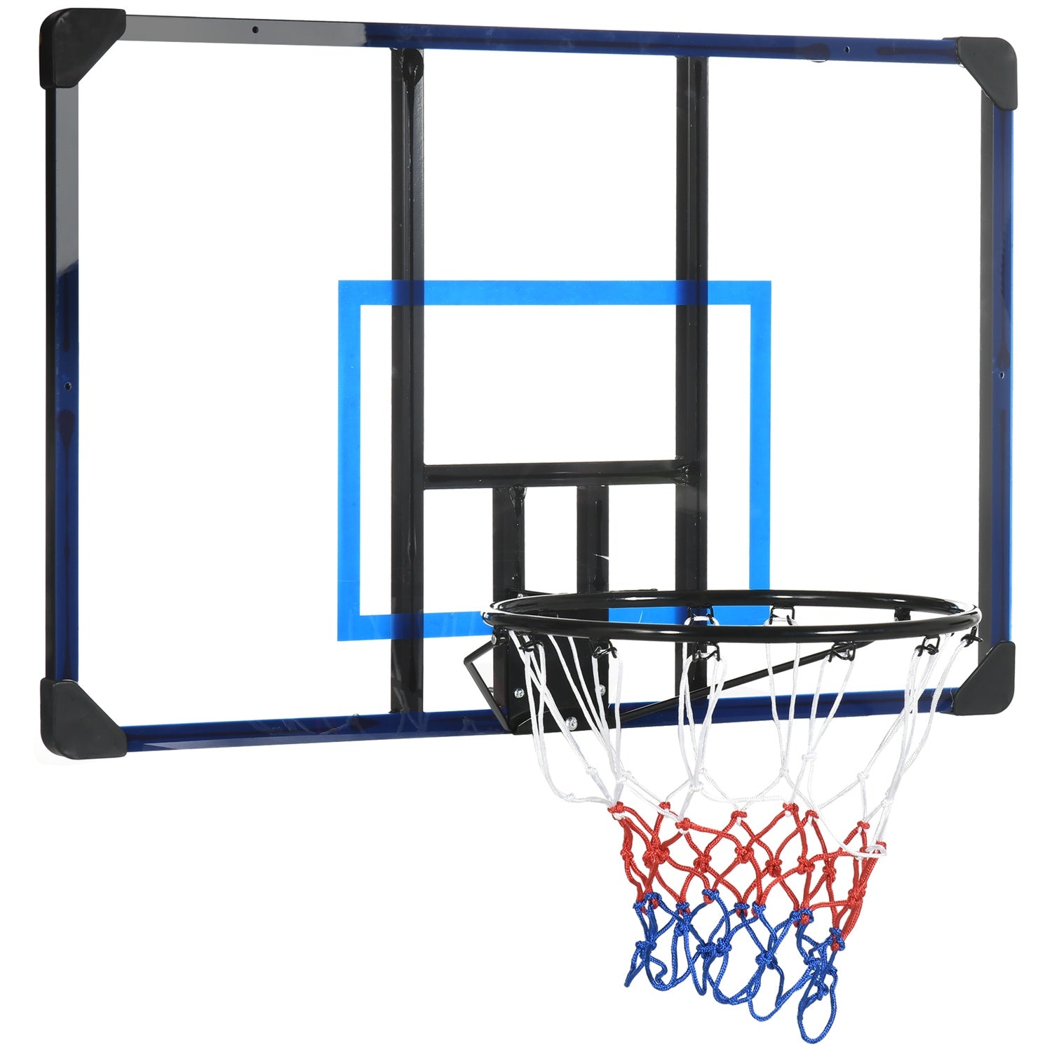Väggmonterad utomhusbasketbåge, stål, 113x61x73 Cm