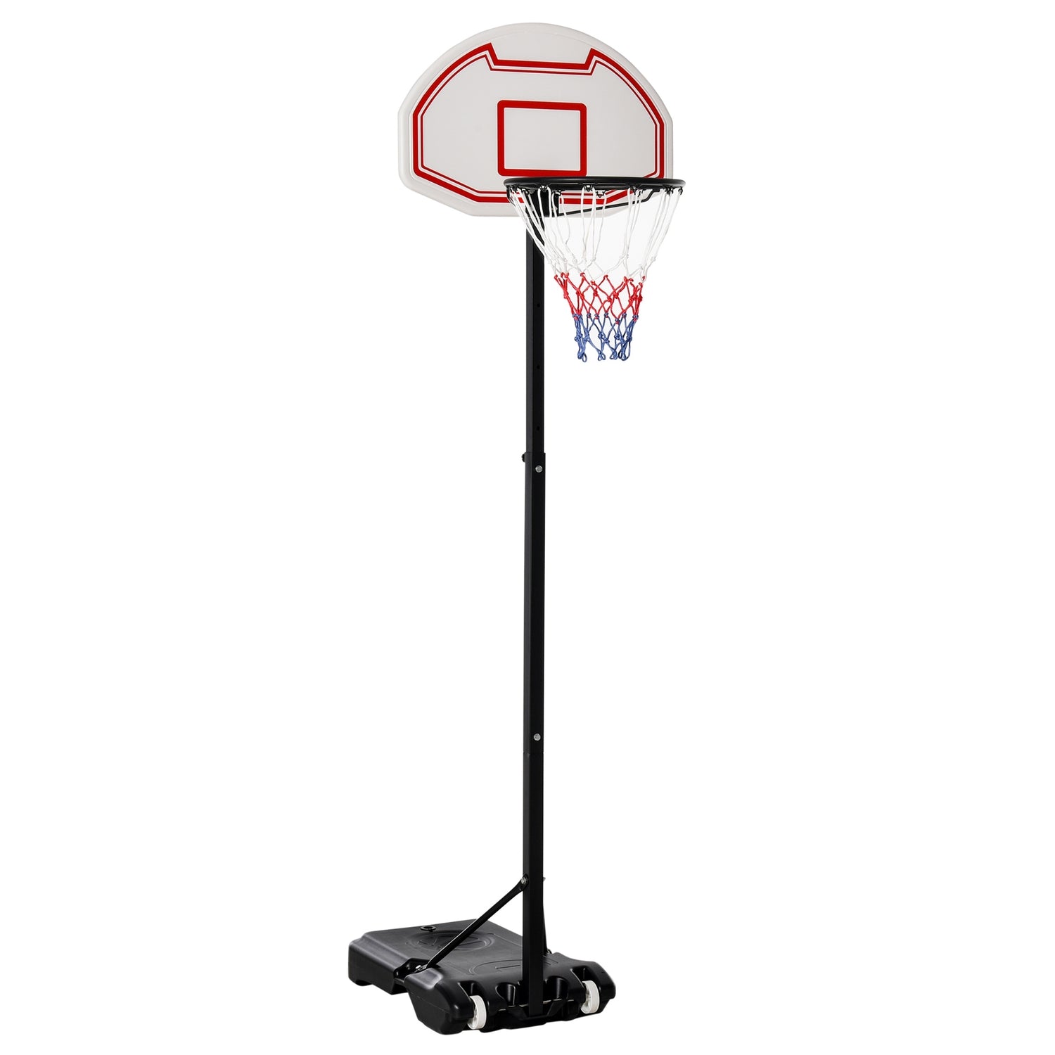 Justerbar basketbåge för barn, 194-249 cm, svart