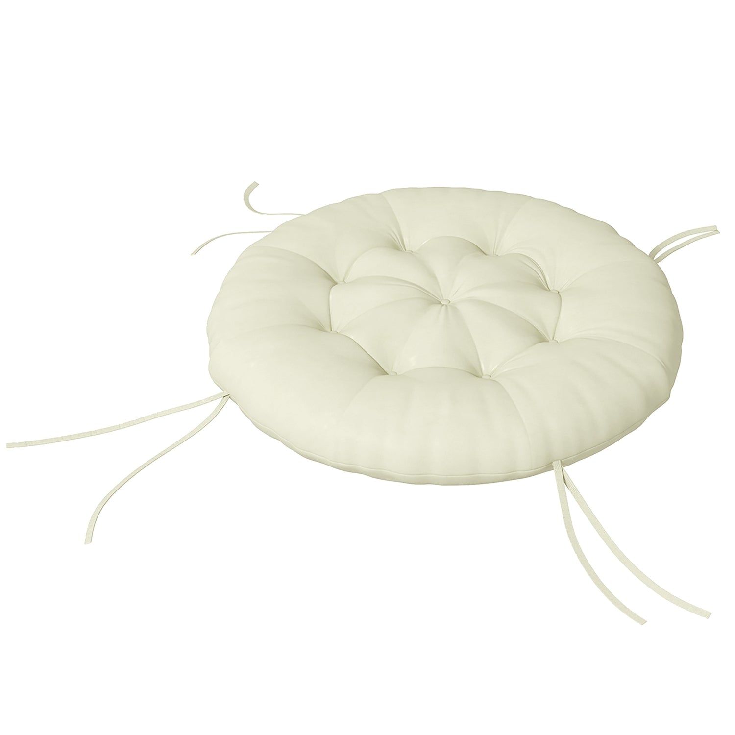 Beige Polyester Månstolsdyna – 10 Cm Vaddering