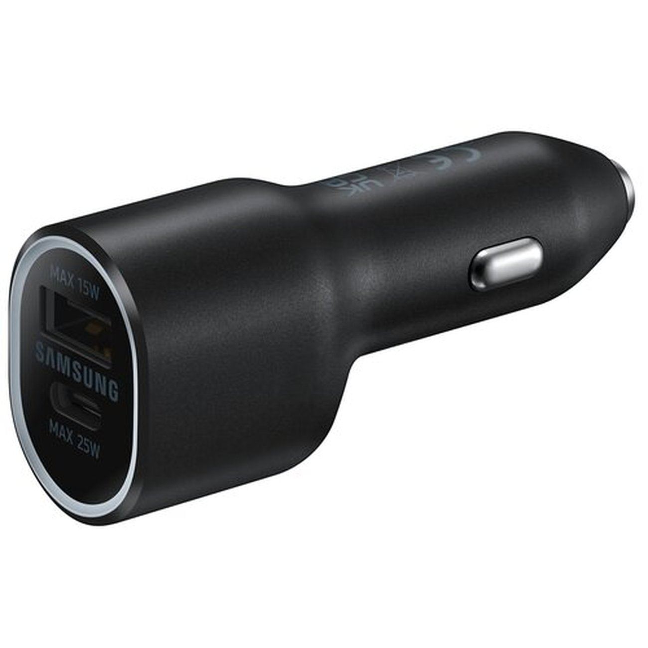 Billaddare för cigarettändaruttag 2x USB 25W, svart