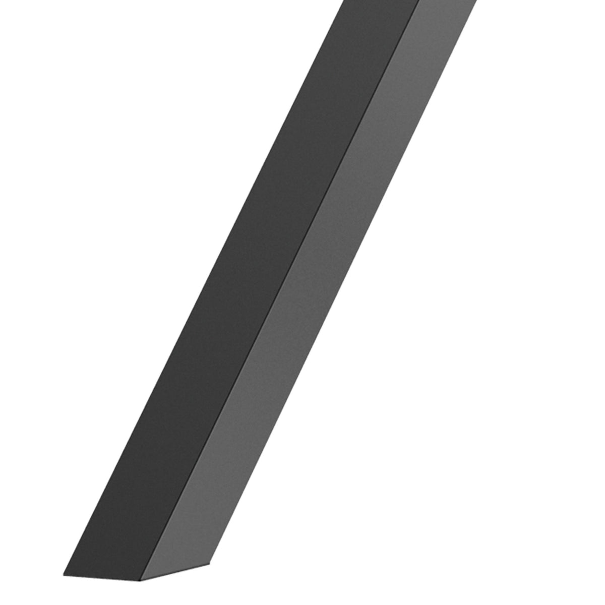 Black Steel X-formede bordben, sett med 2, 72 cm