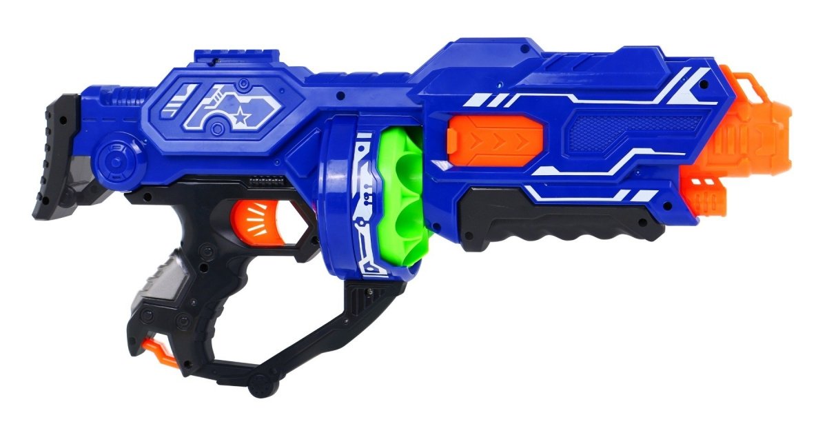 Blaze Storm Blue Pistol med 12 myke kuler for barn