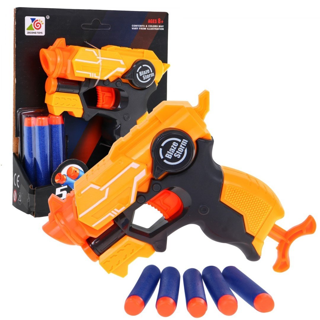 Blaze Storm Orange Foam Dart Pistol - Ingen batterier nødvendig