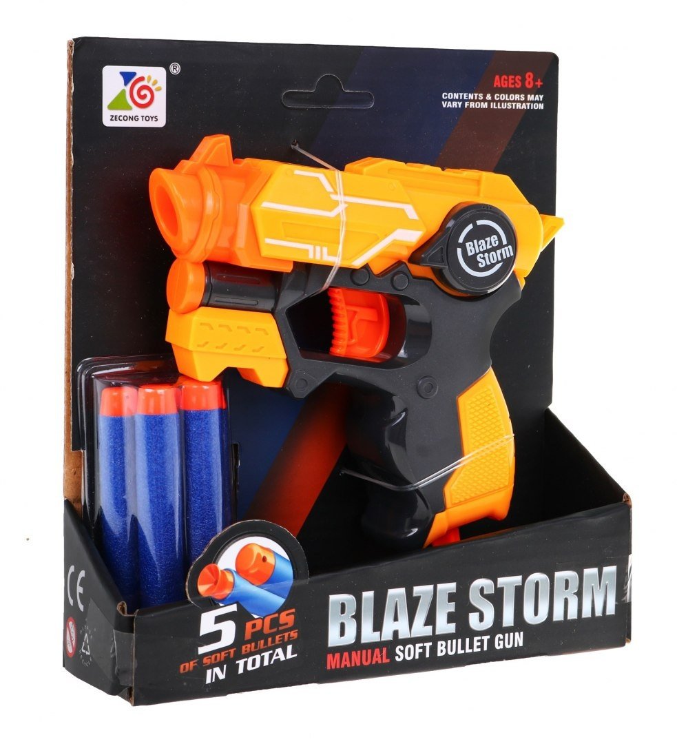 Blaze Storm Orange Foam Dart Pistol - Ingen batterier nødvendig