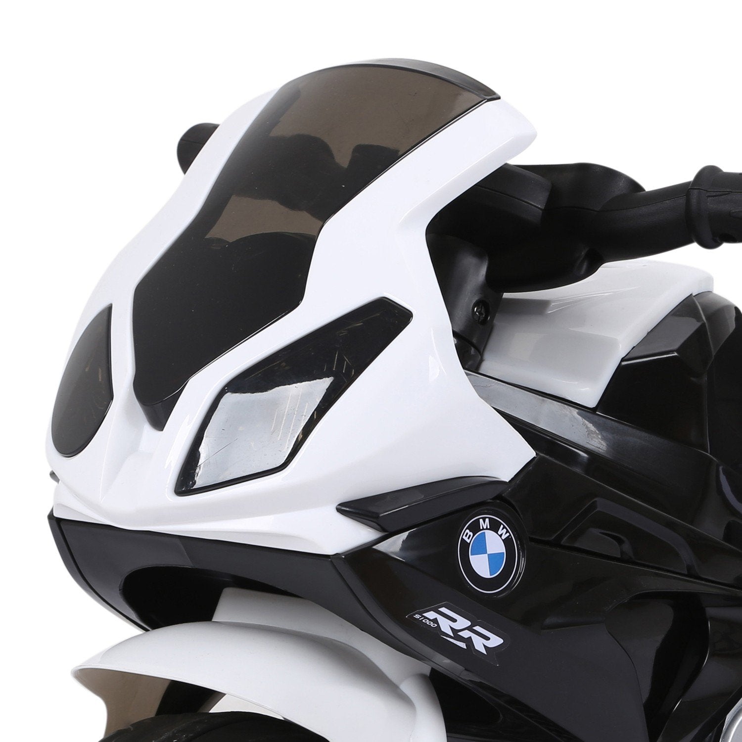 Bmw S1000Rr lisensiert elektrisk barnemotorsykkel barnebil med batteri, trehjulssykkel, stål, svart, 66X37X44 Cm