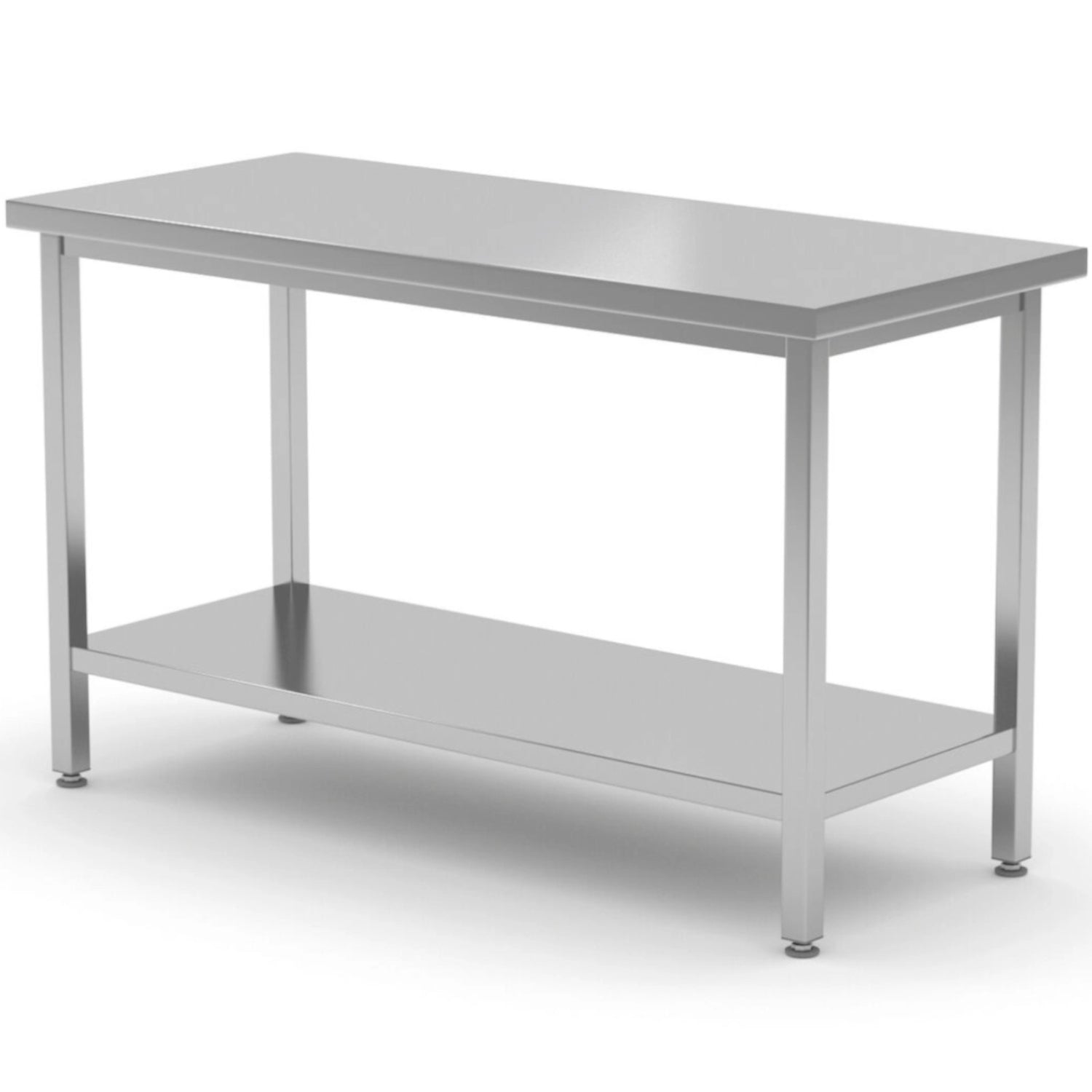 Bord central bänkskiva med hylla Budget Line 1000 x 600 x 850 mm - Hendi 817162