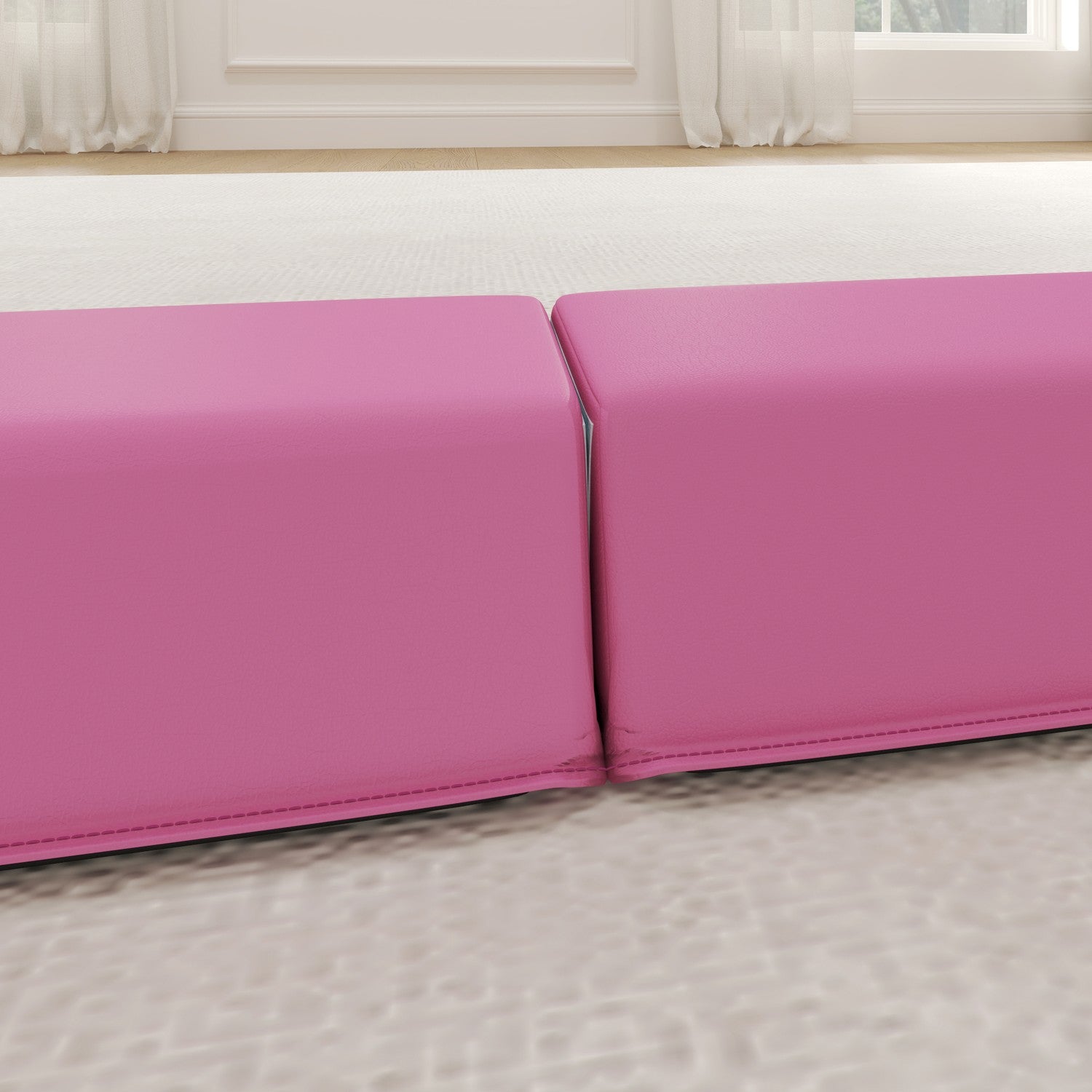 Bärbar 236 cm halkfri gymnastikbalk för barn 3+