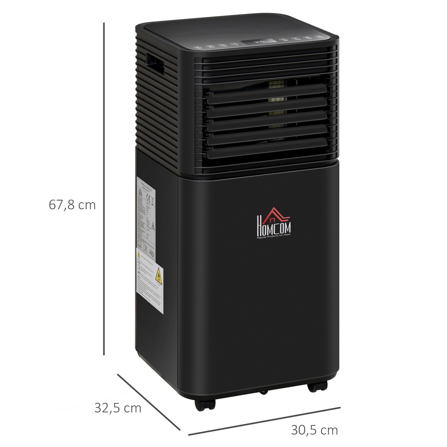Bärbar 8000 BTU luftkonditionering, 4-i-1 med fjärrkontroll