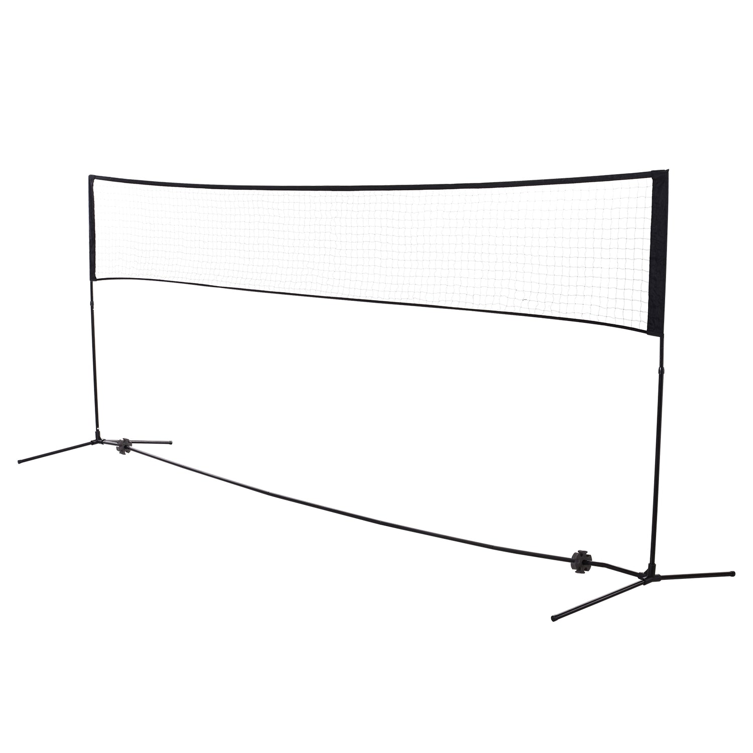 Bärbar badminton, volleyboll, tennisnät 2 höjder 94/158 cm