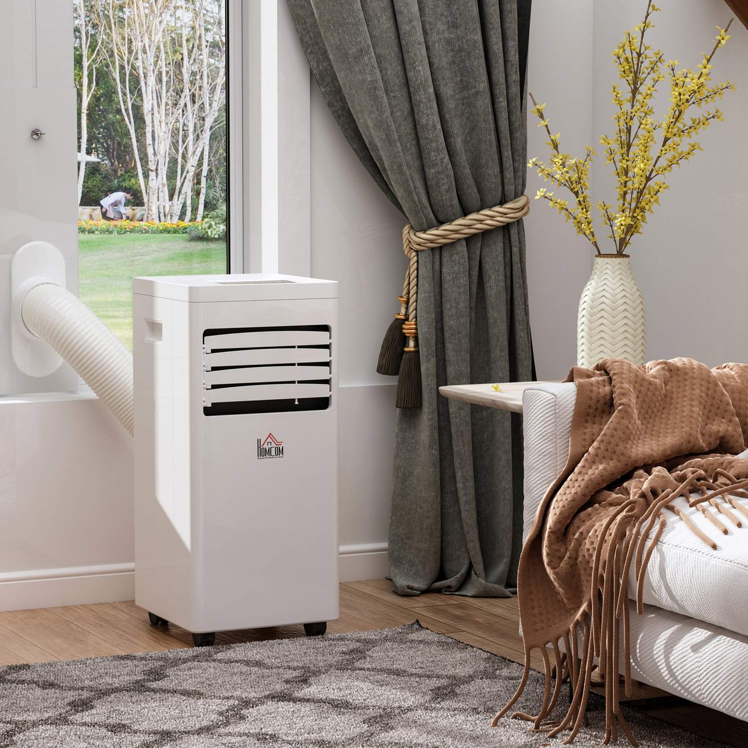 Bärbar luftkonditionering 2,1 Kw, kylning och avfuktning