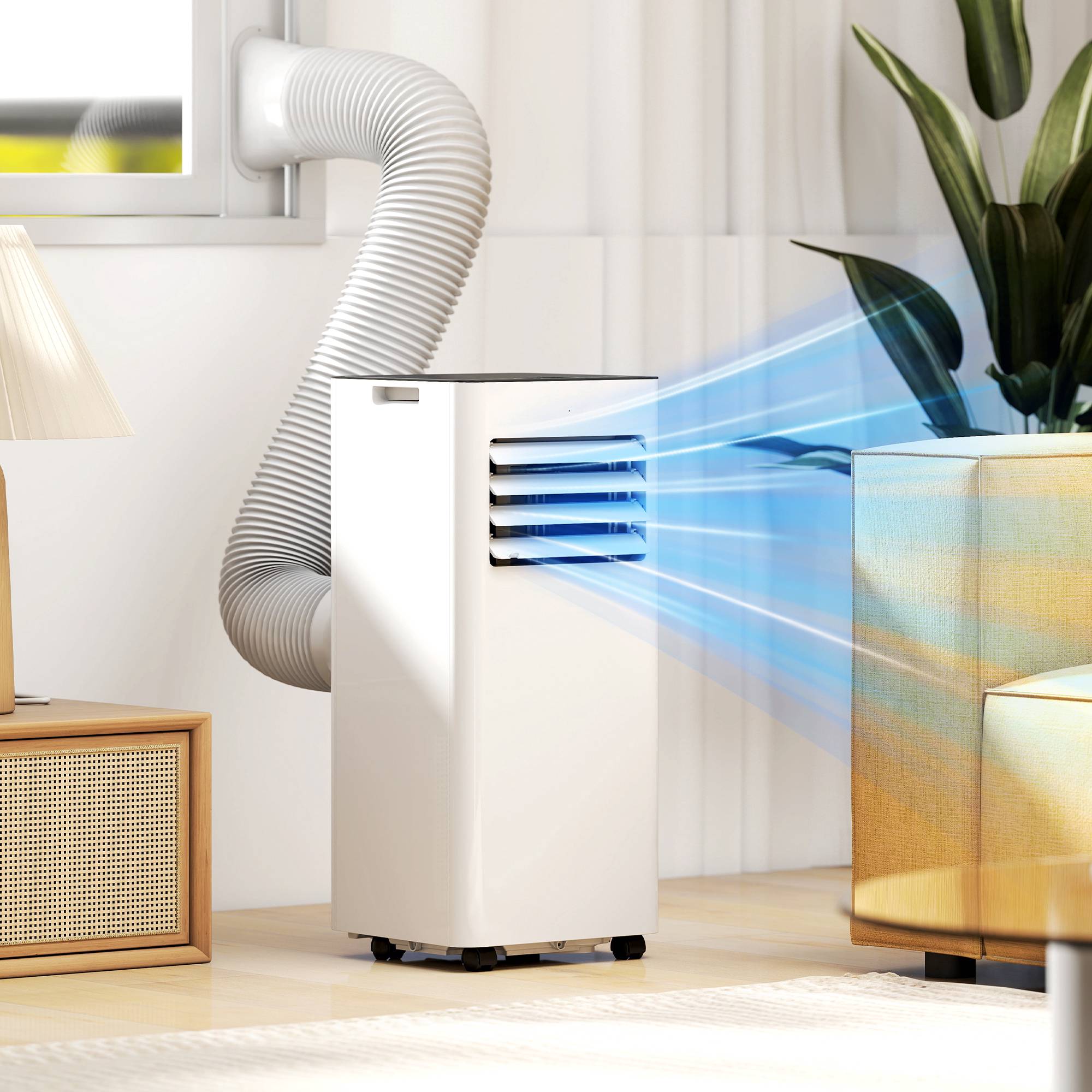 Bärbar luftkonditionering, 7 000 BTU, 3-i-1-system