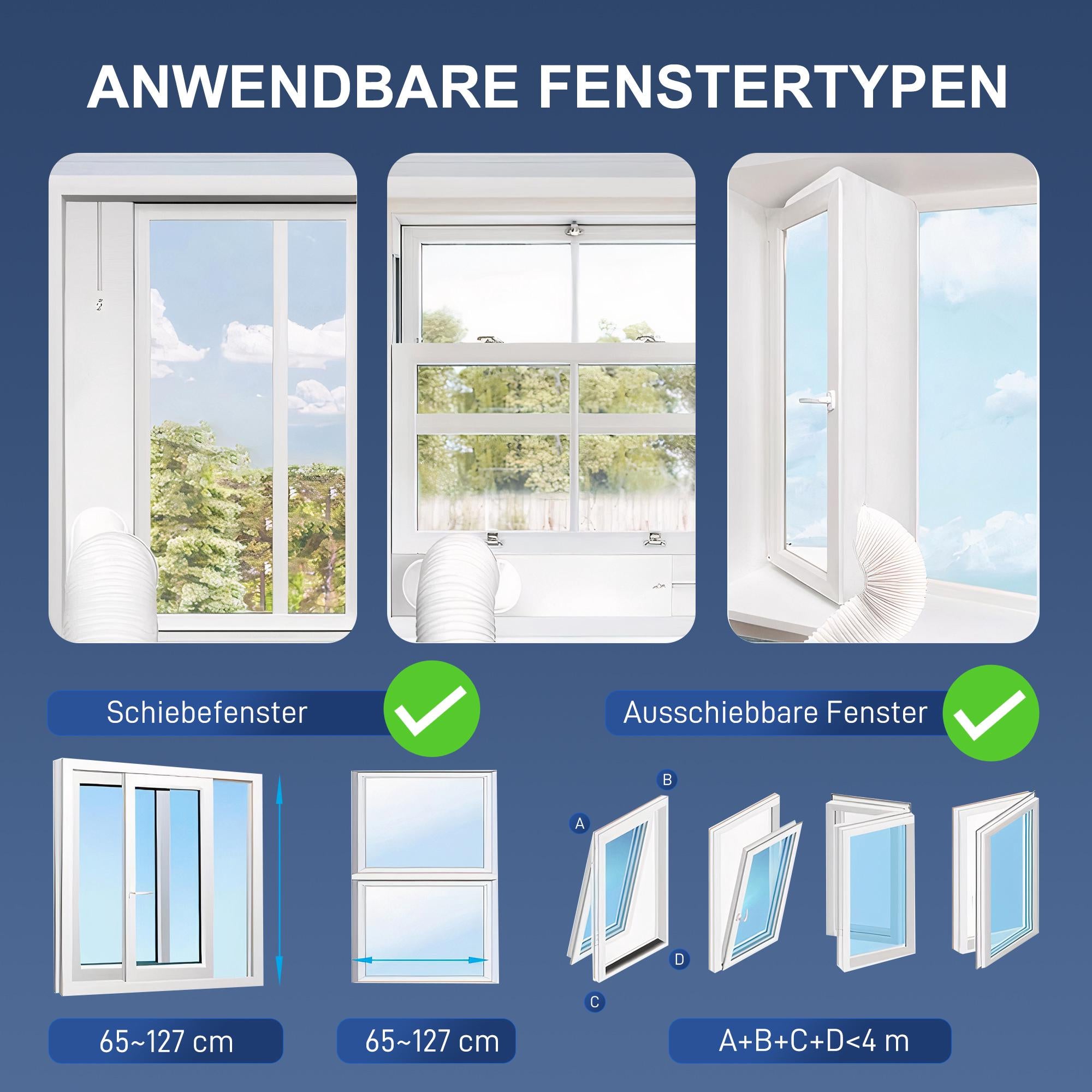 Bärbar luftkonditionering, 7 000 BTU, 3-i-1-system
