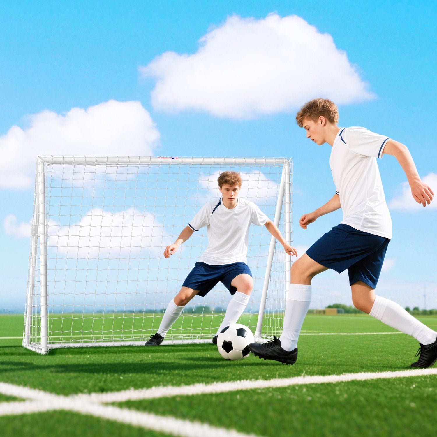 Bärbart trädgårdsmål i fotboll – väderbeständigt, enkelt att installera