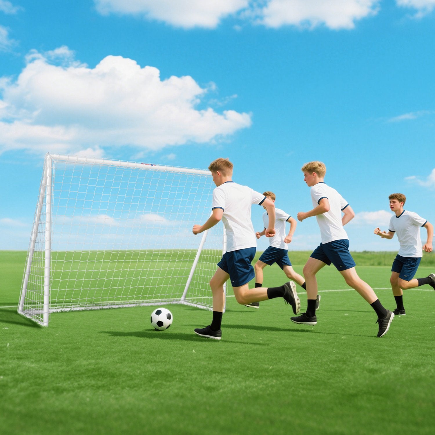 Bärbart trädgårdsmål i fotboll – väderbeständigt, enkelt att installera