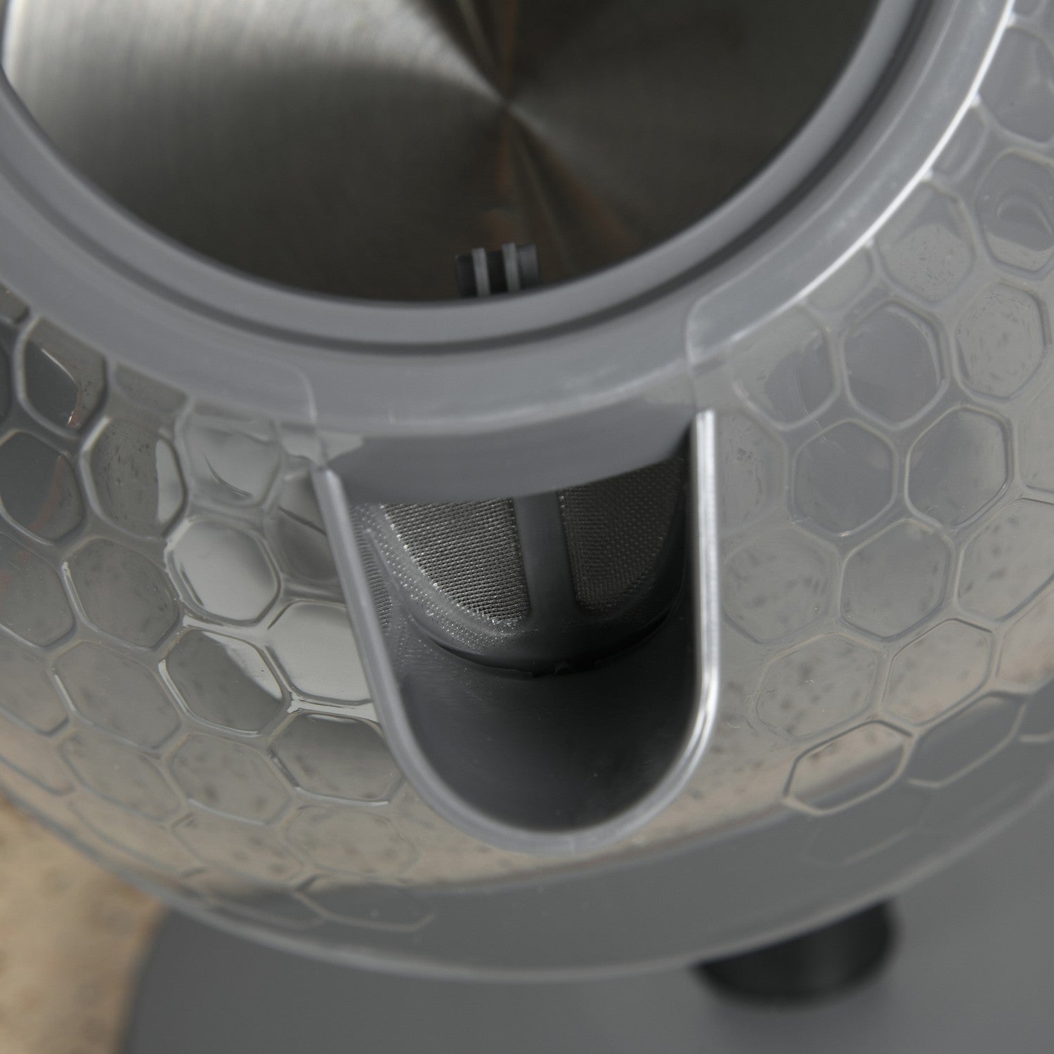Brödrost- och vattenkokare, 1,7 l, 4 skivor, grå plast